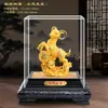 Ornamento de Veludo Flocado Ano do Carneiro Dourado Auspicioso e Desejoso Próspero Riqueza Presente de Reunião Anual Atraindo Riqueza e Tesouro Ornamento