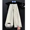 Pantalones casuales de patrón ondulado estilo americano para hombre, verano, pana fina, holgados, adelgazantes, relajados, largos