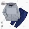 Comercio Exterior Ropa Infantil Primavera y Otoño Conjunto Infantil de Dos Piezas Material Sudadera Sudadera con Capucha Ropa Infantil para Bebés Ropa de Salida [Al por Mayor]