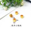 Acessórios básicos de longa data não desbotamento de areia de ouro esmalte em forma de coração pequena moeda de bola diy corda trançada colar pulseira acessórios