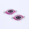 2022 Accesorios explosivos de joyería de Amazon Ojos impresos para manualidades Accesorios de joyería con baño de metal al por mayor Comercio exterior