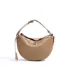 Bolso de Hombro de Nicho de Alta Gama Personalizado para Mujer, Bolso Tejido en Forma de Media Luna, Bolso Cruzado Casual de Piel de Vaca de Primera Capa