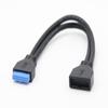 Cable de extensión USB3.0 macho de 20 pines a hembra cable de extensión de 20 pines macho a hembra para placa base cable de datos