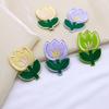 Tulipán Flor Pequeña Parche de Tela Bordado Girasol Parche Decorativo Bordado Ropa Infantil Bolsa Parche de Tela Parche de Encaje Parche