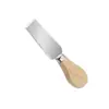 Cuchillo para Queso de Acero Inoxidable al por Mayor Juego de 4 Piezas Mango de Madera Cortador de Crema Cuchillo para Pizza Juego de Cuchillos para Queso Sputter