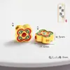 Accesorios DIY Chapados en Oro, Cuentas Espaciadoras de la Fortuna Inspiradas en Zen, Accesorios para Pulseras, Materiales para Cuentas, Joyería de Cuerda Trenzada, Estilo Retro Artístico