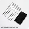 Pinza Negra Lateral Sin Costuras para Fijar el Flequillo y el Cabello Suelto