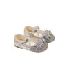 Sapatos de Princesa com Strass para Meninas 2025 Primavera e Outono Novos Sapatos Casuais da Moda Infantil para Crianças Grandes Estilo Coreano Mais Fáceis de Combinar Sapatos de Cristal