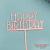 Te deseamos longevidad, salud y longevidad, Insignias de Acrílico Engrosado para Pasteles, Insignias para Postres de Repostería