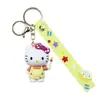 Al por mayor de fábrica Dibujos Animados Muñeca KT Gato Llavero Muñeca de Goma Líquida PVC Llavero de Muñeca DIY Bolsa Llave Colgante Pequeño