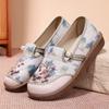 Zapatos bordados versátiles de nuevo estilo étnico de verano para mujer, zapatos Hanfu, zapatos casuales para mamá, zapatos de tela del viejo Pekín para mujer