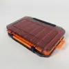 Caja de señuelos personalizada de doble cara, Caja portátil para almacenamiento de señuelos, Caja de herramientas portátil para anzuelos de pesca, Caja de accesorios para suministros de pesca