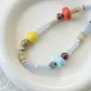 Nueva cadena para teléfono móvil de cuentas personalizada con cuentas grandes multicolor pulsera de cordón para mujer etiqueta colgante transfronteriza