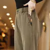 Pantalones Rectos Ajustados de Otoño 2025 Anti-Arrugas Caída Casuales Versátiles para Hombre Pantalones Largos de Negocios Sueltos Tendencia para Hombre