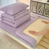 Modelo Nuevo 2026 Todo Algodón Cubierta de Cama Sencilla y Sábana Bajera Acolchada para Cama Individual de Dormitorio Juego de Tres Piezas