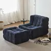 Sillón Individual Transfronterizo para Sala de Estar, Dormitorio, Balcón, Sofá Perezoso Estilo Waffle, Sofá de Esponja Comprimida Empacado en Rollo
