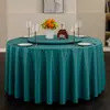 Mantel Redondo para Hotel, Impermeable al Aceite, Resistente al Calor, Lavable, Mantel Redondo Grande, Cubierta Giratoria para Mesa de Comedor, Mantel Redondo
