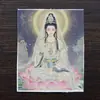 Pintura Thangka Dorada Semi-Pintada a Mano al por Mayor Núcleo Zorro Hada Zorro de Nueve Colas Changming Vida Pasada y Vida Presente Lienzo Thangka Se Puede Personalizar