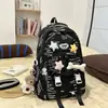 Mochila Coreana Ins Nueva de Aspecto Elegante, Fresca y Dulce para Estudiantes de Secundaria y Preparatoria, Multicompartimentos, Ligera, Gran Capacidad