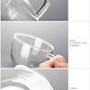 Taza de vidrio transparente con asas, taza de café, taza de leche, taza de té, taza de degustación, taza de moda con personalidad y capital pequeño.