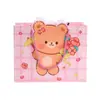 Nova Bolsa Tote de Janela Cartoon Exquisita e Fofa em Estoque, Bolsa de Presente de Aniversário, Bolsa de Lembrança, Pintura a Óleo Transparente de Flores