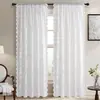 Cortina de Encaje de Camelia, Mosquitero para Colgar en Barra para Ventana de Mirador y Balcón, Cortina Transparente con Patrón Floral Estilo Pastoral, Cortina de Puerta, Divisor