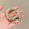 Elásticos de Cabelo de Fio de Telefone de Alta Qualidade, Cordas de Cabelo de Bolinhas de Alta Elasticidade, Acessórios de Cabelo de Verão para Mulheres, Plástico Menta Durável Sem Marcas