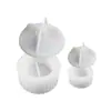 Molde de Silicona DIY Amapola Caja de Almacenamiento Rayada con Tapa Frasco de Almacenamiento Molde para Taza de Yeso Vela Adorno