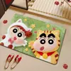 Tapete de Chão Absorvente para Banheiro Shin-Chan Crayon Terra de Diatomáceas Casa Banheiro Porta do Vaso Sanitário Tapete Antiderrapante Tapete Espessado