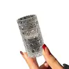 Copo de Vinho de Vidro Embossado Simples de Luxo Leve para Uso Doméstico Copo de Shot Transparente Copo de Licor Espessado Whiskey Bebida Estrangeira Copo Pequeno de Vinho