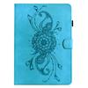 Funda de Cuero Adecuada para Tableta iPad Air de 11 pulgadas Samsung Tab A9Plus Mandala Grabado Mate con Soporte para Tarjetas S12