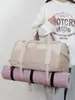 Bolsa de Viaje de Gran Capacidad, Ligera para Viajes Cortos, Bolso de Equipaje Portátil, Compartimento Independiente para Zapatos, Bolsa para Abordar y Yoga