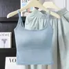 Estilo Pura Atracción con Dulce Diseño de Patchwork de Encaje, Copas Fijas, Soporte Lateral para el Pecho, Camisola sin Espalda al por Mayor