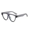 Gafas de Sol de Una Pieza Estilo Ojo de Gato con Línea de Cejas Europea y Americana Celebridad de Internet Mismo Estilo Gafas de Sol con Remaches Marco Grande Retro 3978