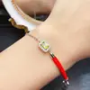 Venta al por mayor de fábrica Popular Pulsera de Peridoto Natural con Incrustaciones de Plata S925 Piedra Principal 4*6 Joyería de Lujo Venta Directa de Fábrica