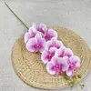 27 cores, nova orquídea impressa em 3D com 9 cabeças, flor artificial, para decoração de casamento e casa, atacado
