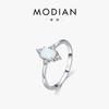 Europa y Estados Unidos nuevo anillo de ópalo vintage de plata esterlina s925 caliente moda femenina personalizado dedo índice Anillo Fino joyería de alta gama