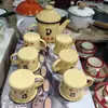 Juegos de Regalo Souvenir Personalizados, Producción y Procesamiento de Ollas Esmaltadas, Taza Publicitaria de Tarro Esmaltado, Tetera de Pequeña Capacidad, Fabricante de Aceiteras