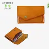 Carteira de Moedas Feminina Moda Couro Tatuado Japonês e Coreano Porta-Cartões de Visita Bolsa de Armazenamento Multifuncional Porta-Cartões de Couro Genuíno Feito Sob Medida