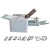 Máquina plegadora manual de papel A4 de doble peine, precio del fabricante, máquina plegadora pequeña automática, plegado a la mitad