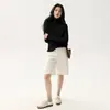 2026 Novo Modelo 100% Caxemira Pura Suéter de Tricô Feminino Gola Alta Estilo Coreano Caimento Solto Suéter Sem Costura