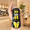 Chaveiro de Carro Fusca de Porta Dupla Cartoon Retro Puxa para Trás Pingente de Mochila de Estudante Modelo de Carro Decoração de Bolsa
