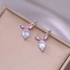 Collar para Mujer Estilo Japonés y Coreano Moda Elegante Estilo Ins Diamante Rosa Zanahoria Moderno Dulce Estilo Bosque Diseño Nicho Cadena Clavícula