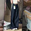 Jeans Wide Leg Versão A Azul Escuro Feminino Primavera Novo Tamanho Plus Size Menina Cheinha Solto Emagrecedor Corpo Pera Calças Preguiçosas