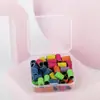 Paquete de 50 anillos de lija de color para uñas uñas pulidas no contienen anillo de lija El color de la varilla la malla se puede combinar de cualquier manera
