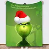 Monstro Verde de Natal Grinch Flanela Impressão Digital Manta de Cochilo Manta de Sofá Manta de Ar Condicionado Dropshipping