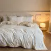Conjunto de cama de quatro peças, espesso, 100% algodão, escovado, com 60 peças, apresentando um padrão floral francês vintage de algodão puro, adequado para outono e inverno
