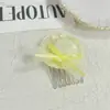 Mini Sombrero de Malla de Encaje Estilo Hada Lentejuelas Perla Moño Accesorio para el Cabello Accesorio para el Cabello de Chica Dulce Peine