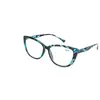 Gafas de Moda Populares con Montura Ojo de Gato Transfronterizas para Posar Sin Maquillaje Montura Estampado de Leopardo Gafas de Moda para Mujer Gafas Decorativas 217 004