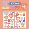 Wen dijo pegatinas serie de azúcar semi-dulce dibujos animados pintados a mano lindos material para agenda de niños pegatinas decorativas 2 por 8